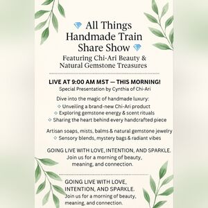 Chi-Ari Beauty Gemstone Treasures EVERYTHING HANDMADE VANTAGE AND MORE 6-8am